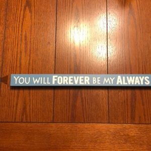 Room art. Block design love sentiment.